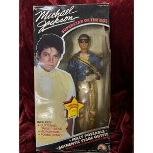 Michael Jackson Doll Grammy Awards Outfit Superstar of The 80s Blue